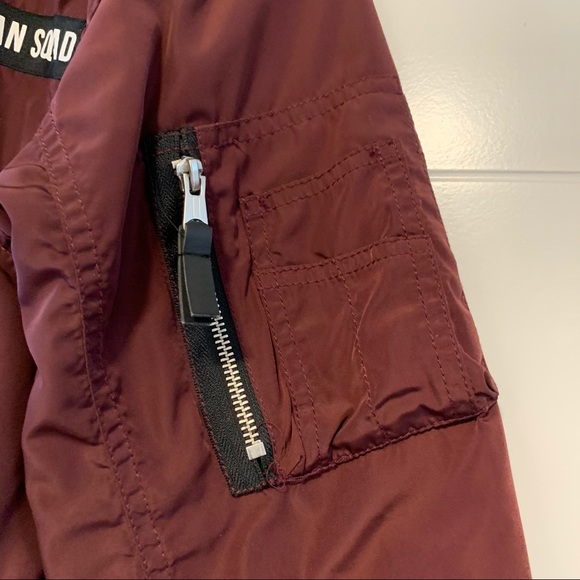 H&M | Burgundy Bomber-style Jacket - Picture 6 of 10